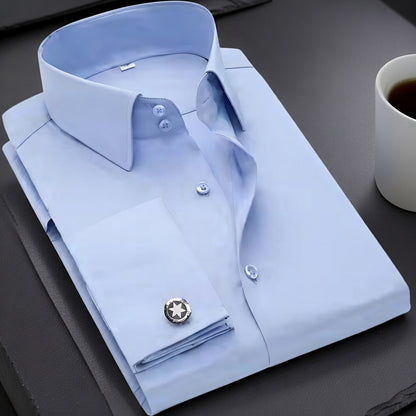 French Cufflinks Long-Sleeve with Collar Pins