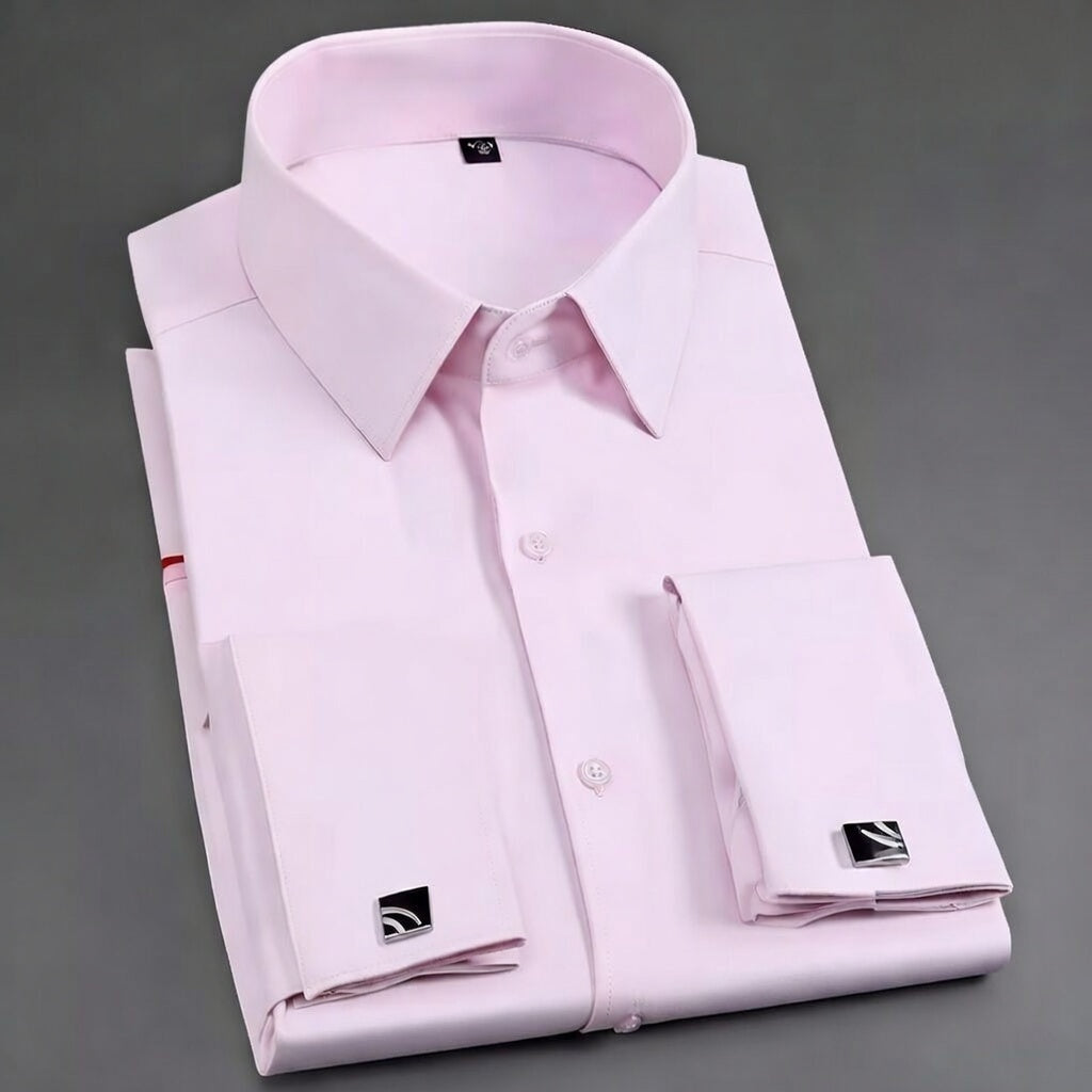 French Cufflinks Long-Sleeve with Collar Pins