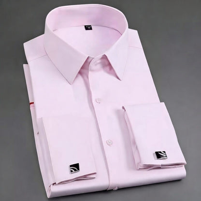 French Cufflinks Long-Sleeve with Collar Pins